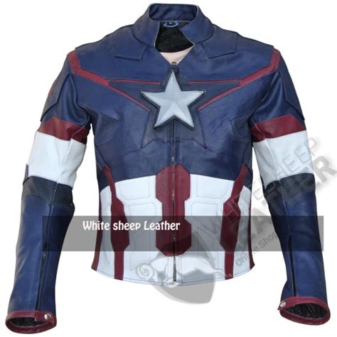 Chris Evans Captain America Age Of Ultron Real Leather Jacket