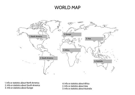 A4 World Map Printable