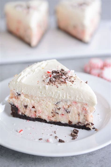 Peppermint Bark White Chocolate Mousse Cheesecake Mel S Kitchen Cafe