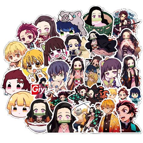 Buy 50 Pcs Demon Slayer Stickers Demon Slayer Anime Decals For Water