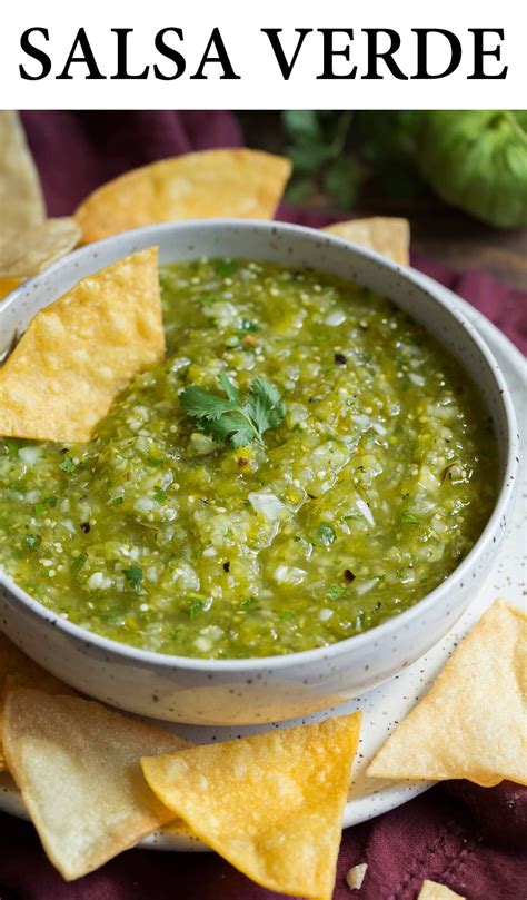 salsa verde this is the best salsa verde it s so easy to make and the flavors are perfectly