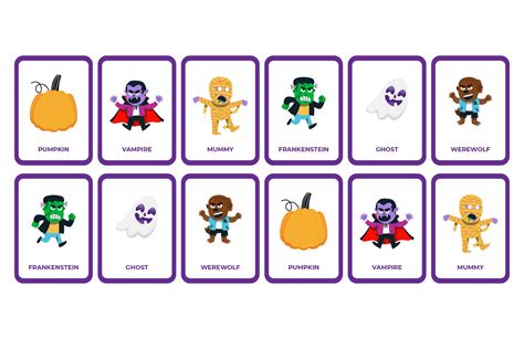 15 Best Free Printable Halloween Memory Game Pdf For Free At Printablee