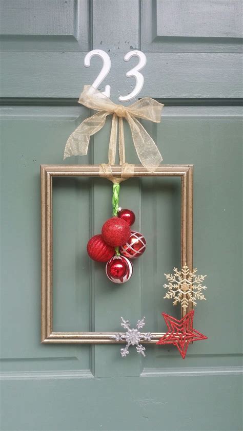 Christmas Door Frame Diy Christmas Door Holiday Decor Crafts