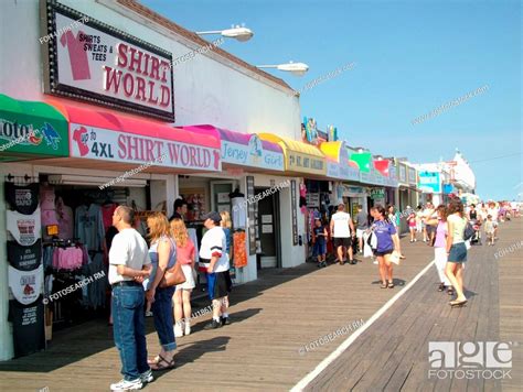 Ocean City Nj New Jersey Boardwalk Stock Photo Picture And Rights