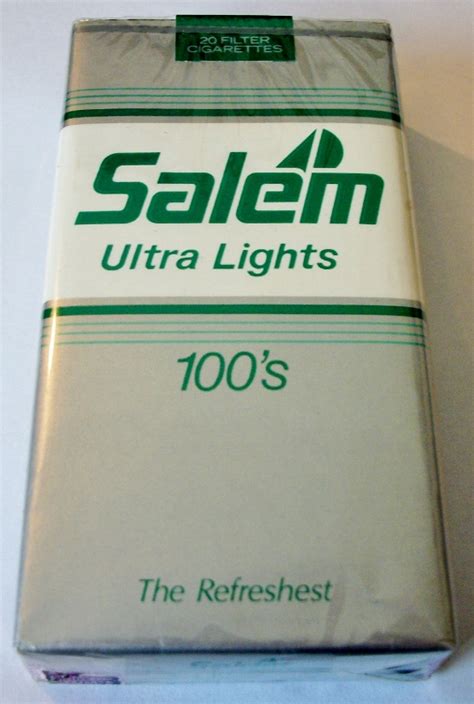 Salem Ultra Lights 100s The Refreshest Vintage American Cigarette