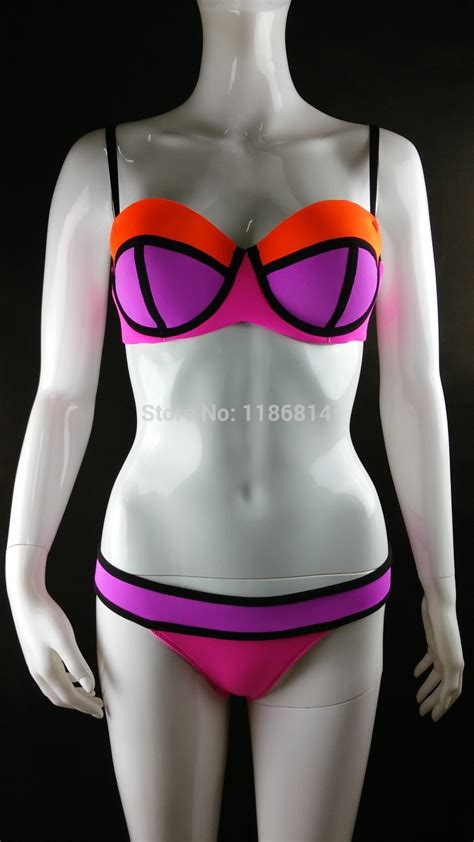 Swimwears Triangle Womens Fashion Neoprene Bikinis Woman New Summer 2015 Sexy Swimsuit Bath