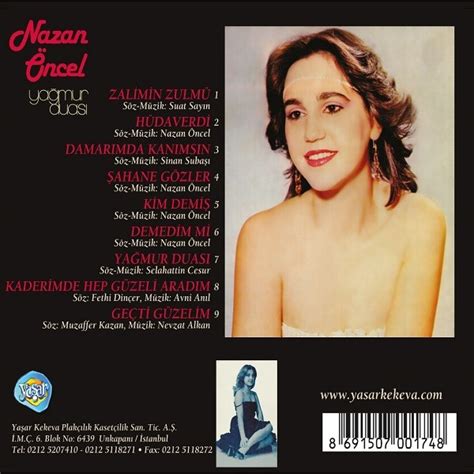 Jun 06, 2021 · 6 haziran 2021 abd'li valinin yağmur duası çağrısı. Nazan Öncel: Yağmur Duası - CD - Opus3a