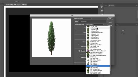Adobe Photoshop Cc How To Create Trees Easily Youtube