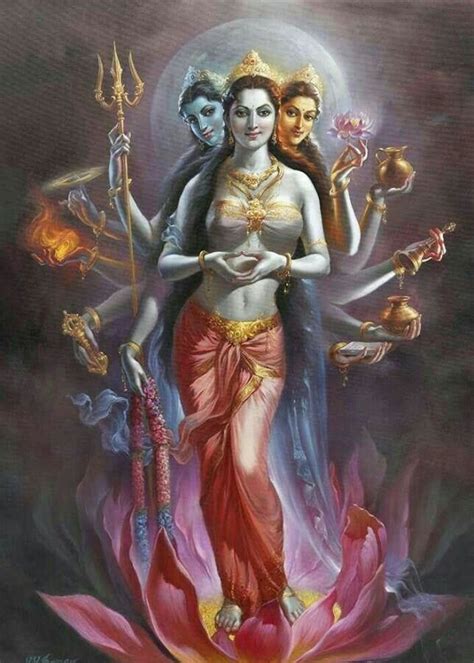 Chandra Hindu Goddess Of The Moon Hindu Art Goddess Art Indian