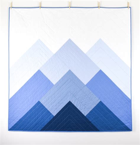 Misty Mountains Quilt Kit And Pattern By Patchwork And Poodles Etsy