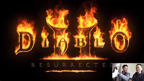 Diablo 2 Resurrected Reveal Trailer Live Reaction Blizzconline With
