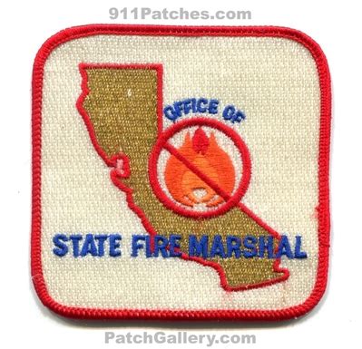 California California State Fire Marshal Patch California