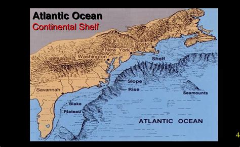 Atlantic Continental Shelf Map