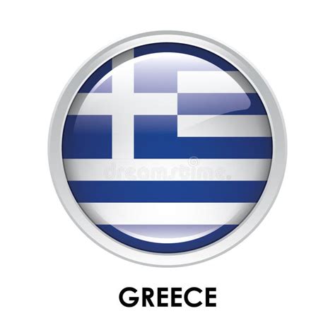 Greece Button Flag Round Shape Stock Illustrations 126 Greece Button