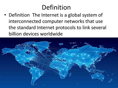 Definition The Internet - online presentation