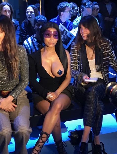 Nicki Minaj In The Front Row At Paris Fashion Week
