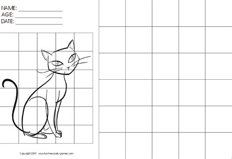 10 Worksheets Grid Art Free Printable