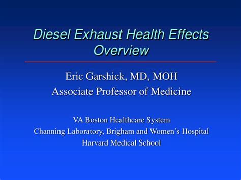 Ppt Diesel Exhaust Health Effects Overview Powerpoint Presentation