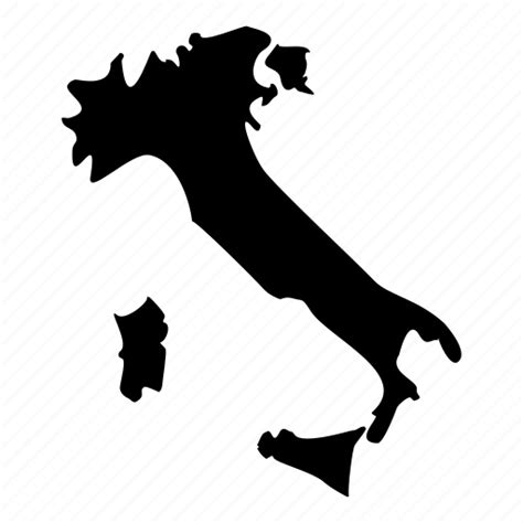 Italy Map Outline Png Border Continent Country Europe Italy Map