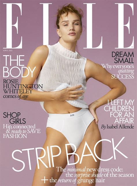 ROSIE HUNTINGTON WHITELEY For Elle Magazine UK April HawtCelebs