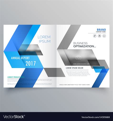 Modern Booklet Cover Page Design Template With Vector Image