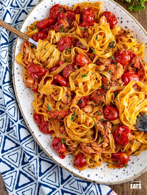 Buttery Lobster Pasta With Fresh Grape Tomatoes Slimming Eats