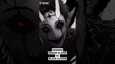Demons Black Clover Vs Demon Slayer Youtube