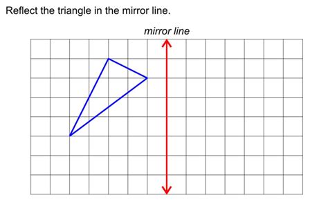 Reflect The Triangle In The Mirror Line