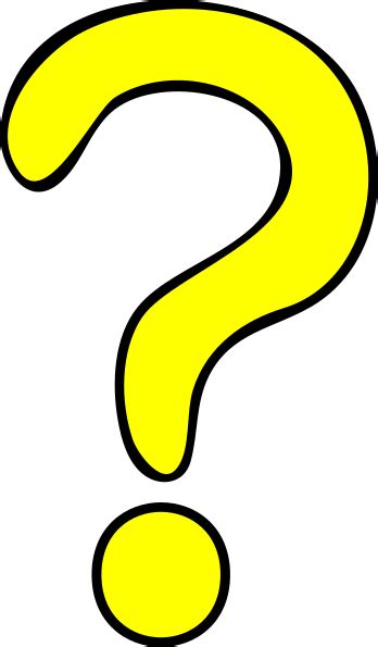 Question Mark Yellow Clip Art At Vector Clip Art Online