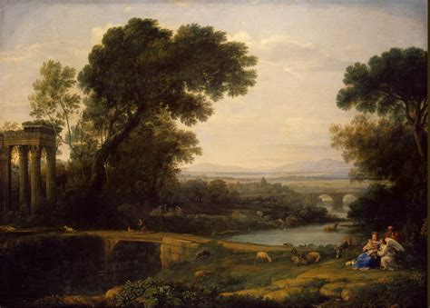 Landscape With The Rest On The Flight Into Egypt Noon Painting