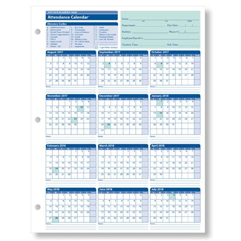 Keeping track of employee attendance is vital for any business, large or small. Employee Attendance Sheet Excel 2018 | Tracker, System - Calendar Office - 2020 Calendar Printable