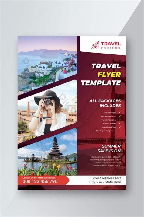 Tour And Travel Flyer Design Template Eps Free Download Pikbest