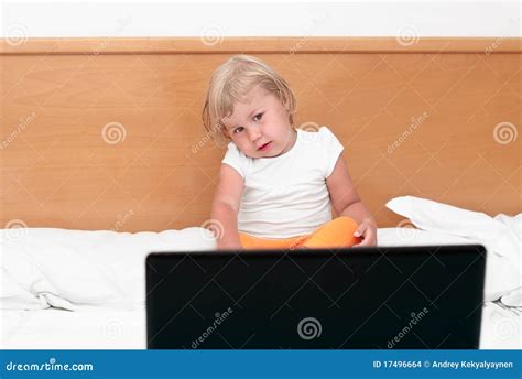 Child Watching At Screen Stock Images Image 17496664