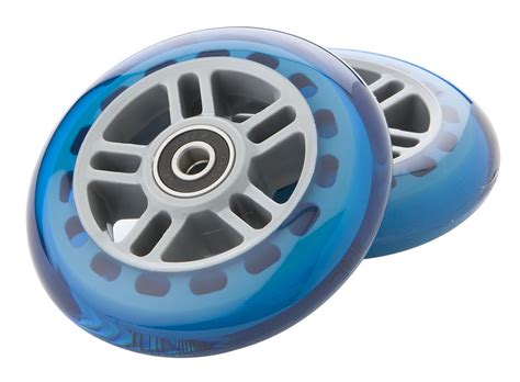 Razor Scooter Replacement Wheels Set With Bearings Blue