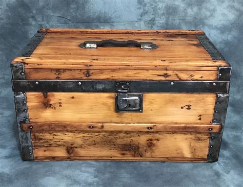 Small Antique Trunk Lined Collectors Weekly