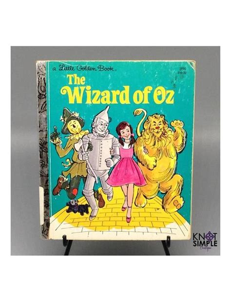 The Wizard Of Oz Little Golden Book 1982 Etsy Little Golden Books