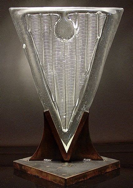 Cast Glass Triangle By Dierk Van Keppel Art Glass Sculpture Artful Home Glass Art