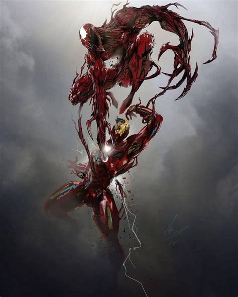 Redskulls Page Iron Man Versus Carnage By Mj Hiblen Venom Marvel