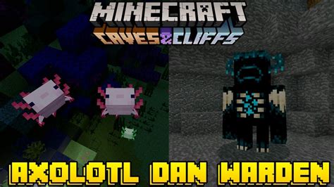 Mobs Baru Axolotl Dan Warden Di Minecraft Pe Konsep Cave