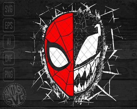 Spider Man Vs Venom Tv Series Movie SVG PNG Cut Files Vector Etsy UK