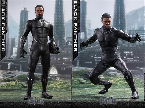 Hot Toys Movie Masterpiece Black Panther Special Led Sixth Scale Figure