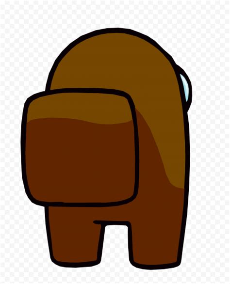 Hd Brown Among Us Character Back View Png Citypng