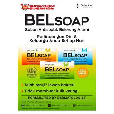 Jual Belsoap Sabun Belerang Antiseptik Bar Soap Batang 65 Gr Shopee Indonesia