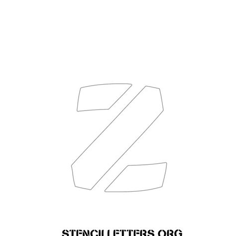 Artistic Bold Free Printable Letter Stencils With Outline Cutout