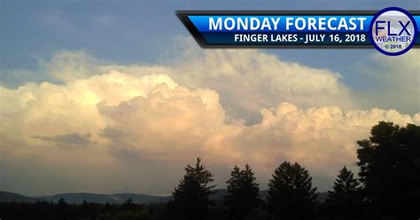 Thunderstorms Chances Increase Late Monday Into Tuesday Finger Lakes