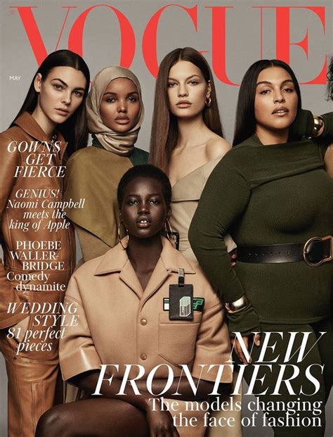 Diverse Beauty VogueUK Fashion Magazine Cover Fashion Cover Vogue Covers