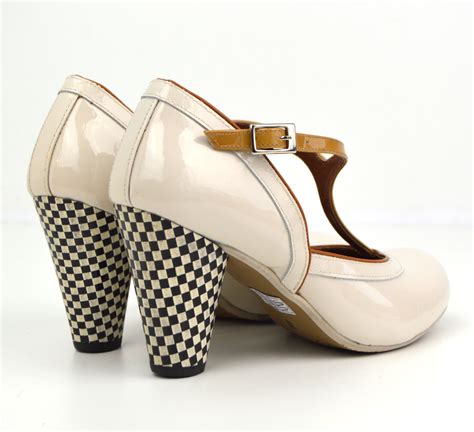 Modshoes Miss Molly Ivory And Coffee Cream Vintage Retro 50s Style