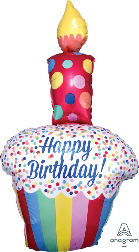 41 Foil Bright Happy Birthday Cake Balloon Simply Love Boutique