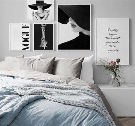 Modern Vogue Sexy Lips Black White Pop Canvas Posters Nordic Prints