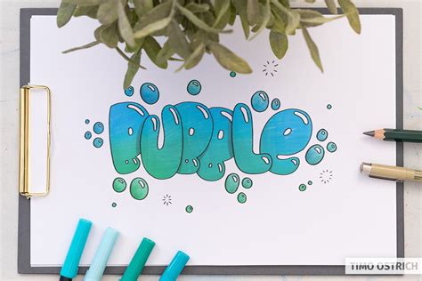 Bubble Lettering How To Draw Superbubbly Letters With Ease